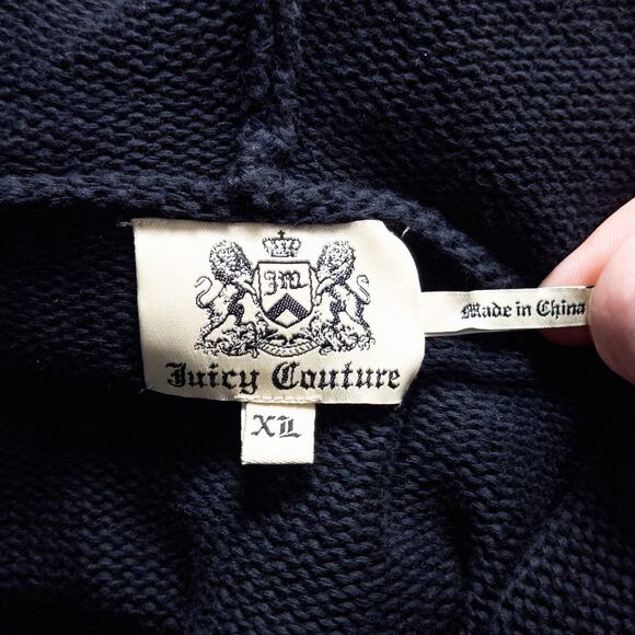 Juicy Couture Women’s Jacket Soft Grunge Utility Punk Streetwear Casual Sz XL - Picture 12 of 12